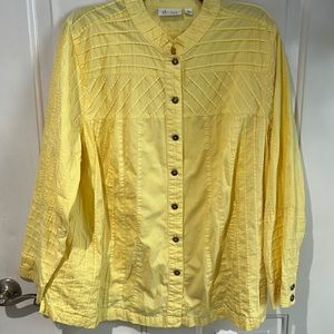 D&Co. ladies rich yellow blouse